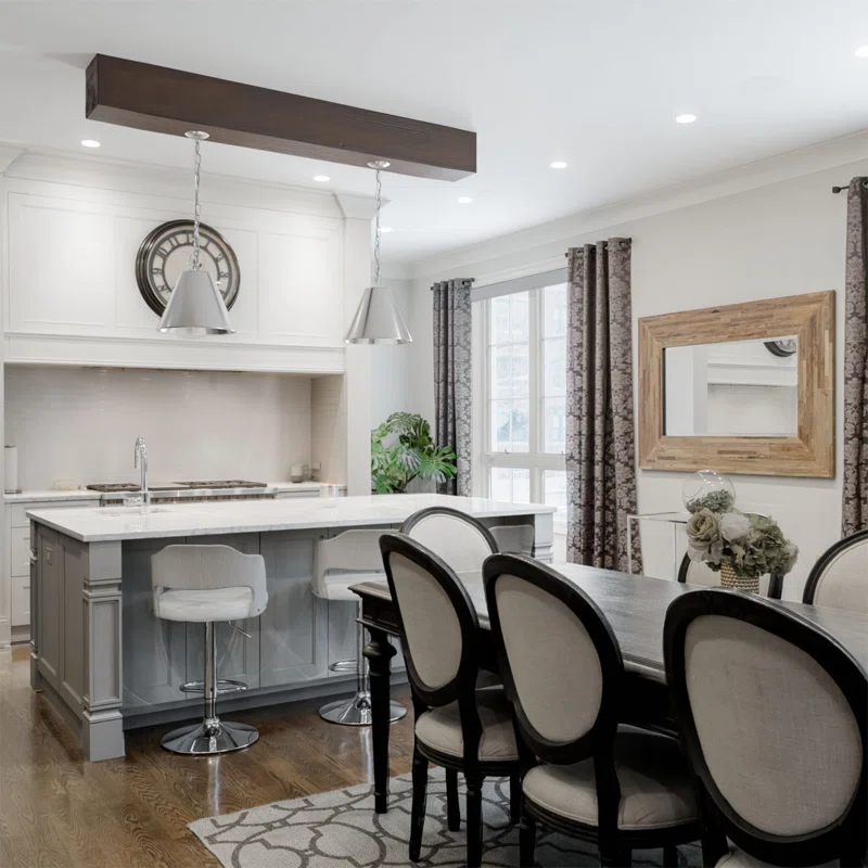 Ekena Millwork Sandblasted Endurathane Faux Wood 3-Sided Ceiling Beam (U-beam)