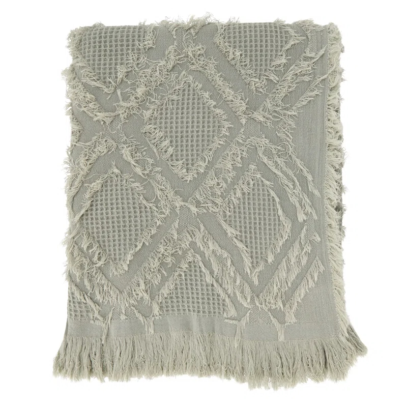 Saro Sevan Collection Hand Woven Throw Blanket