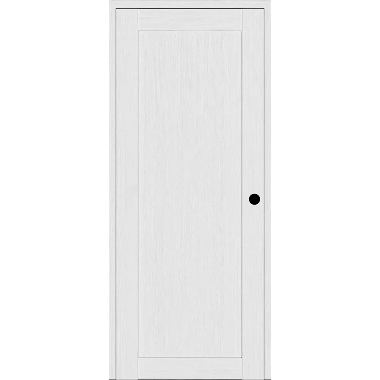 Belldinni 1 Panel Shaker DIY-Friendly Solid Manufactured Wood Paneled Prefinished Standard Interior Door