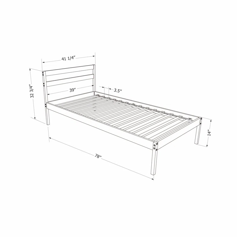 South Shore Sweedi Platform Standard Bed by South Shore