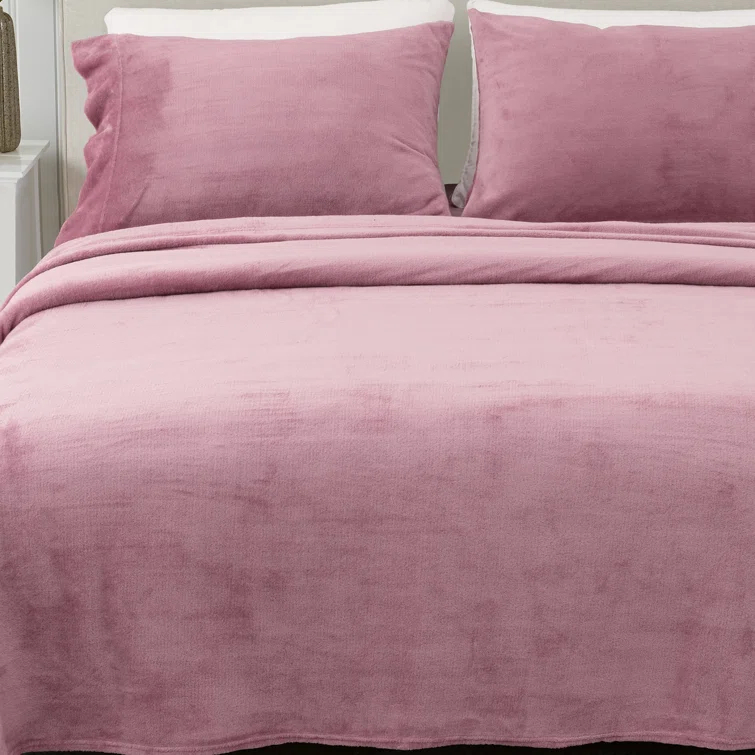 FreshFolds Ultra Soft Micro Plush Velvet Solid Sheet Sets & Reviews | Wayfair