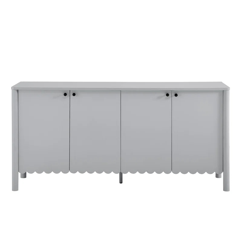 Modway Emmeline 66" 4-Door Scalloped Sideboard Cabinet