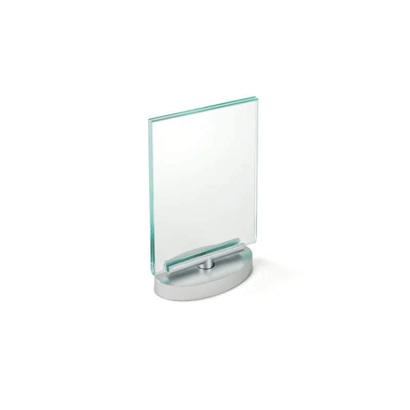 Azar Displays Two-Sided Revolving Acrylic Sign Holder Frame 4"W X 6"H, 2-Pack (Set of 2)