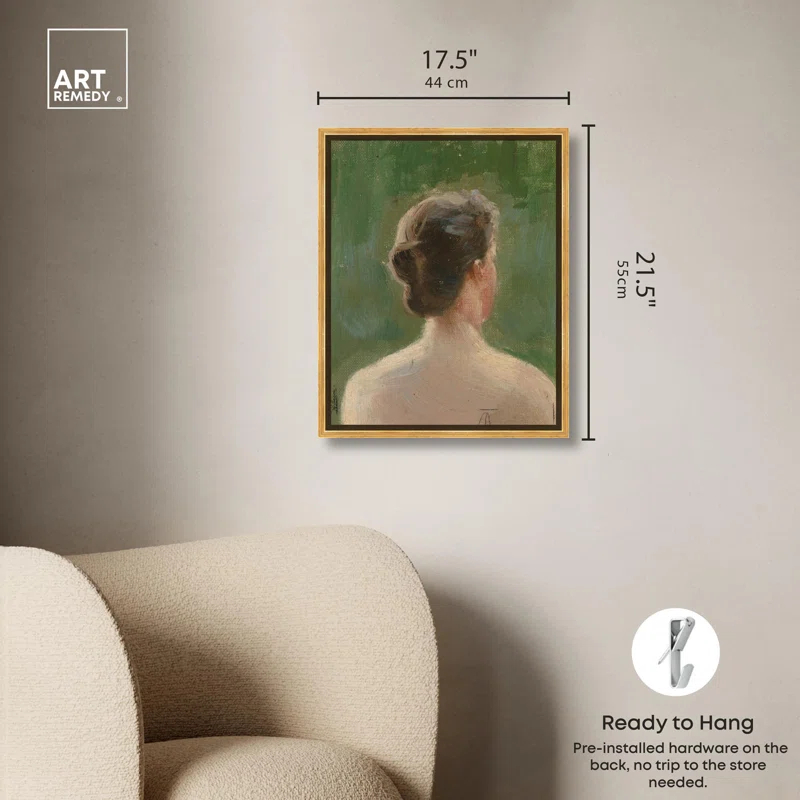 Art Remedy Head Study Canvas Vintage Classic Portrait by Art Remedy