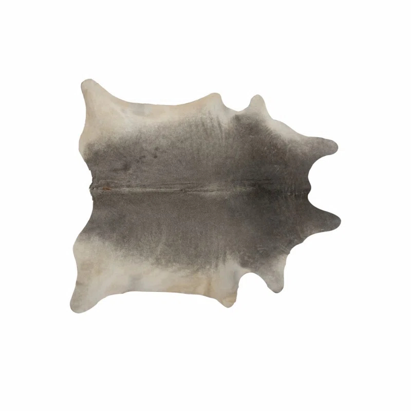 Millwood Pines Colfax Home Decor Geneva Cowhide Rug Grey 6'X7'