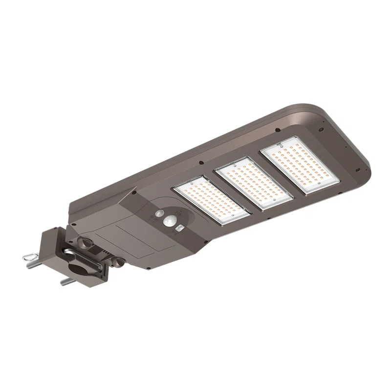 1 - Head LED Solar Powered Dusk to Dawn Outdoor Security Area Light with Motion Sensor