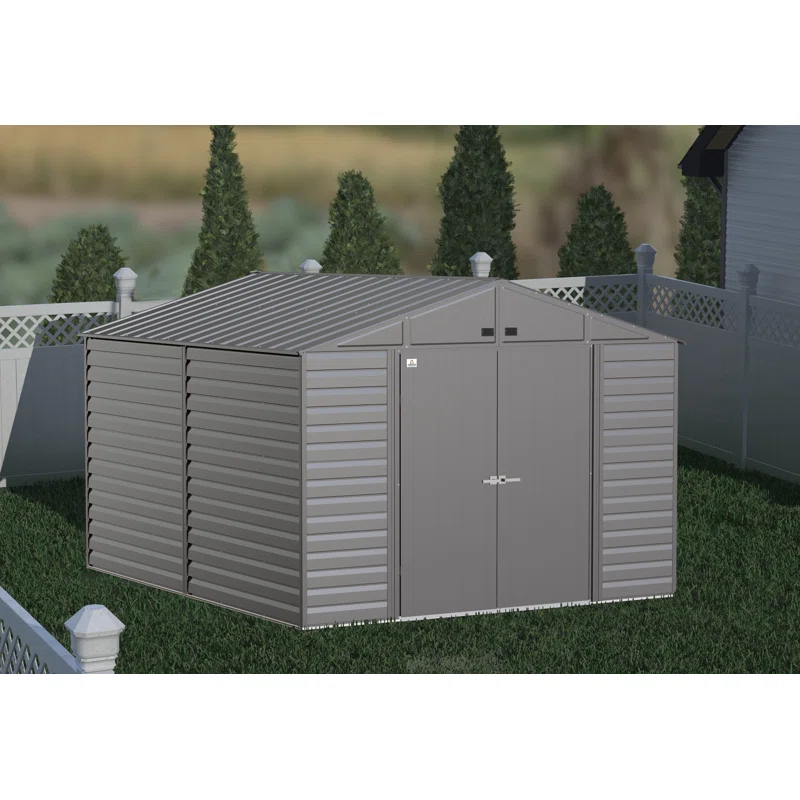 Arrow 10 ft. W x 12 ft. D Metal Storage Shed