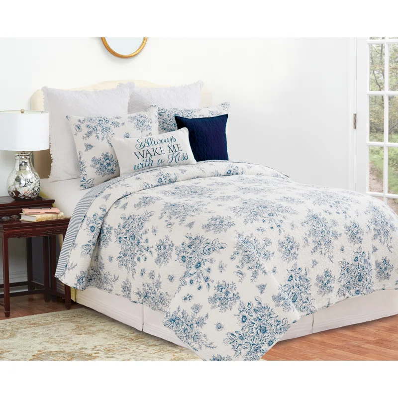 C&F Home Nelly Farmhouse / Country Cotton Reversible Quilt Set