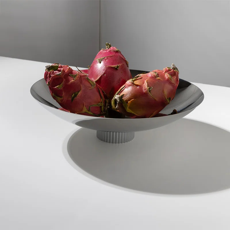 ANNA New York ANNA New York Striations Stainless Steel Fruit Bowl