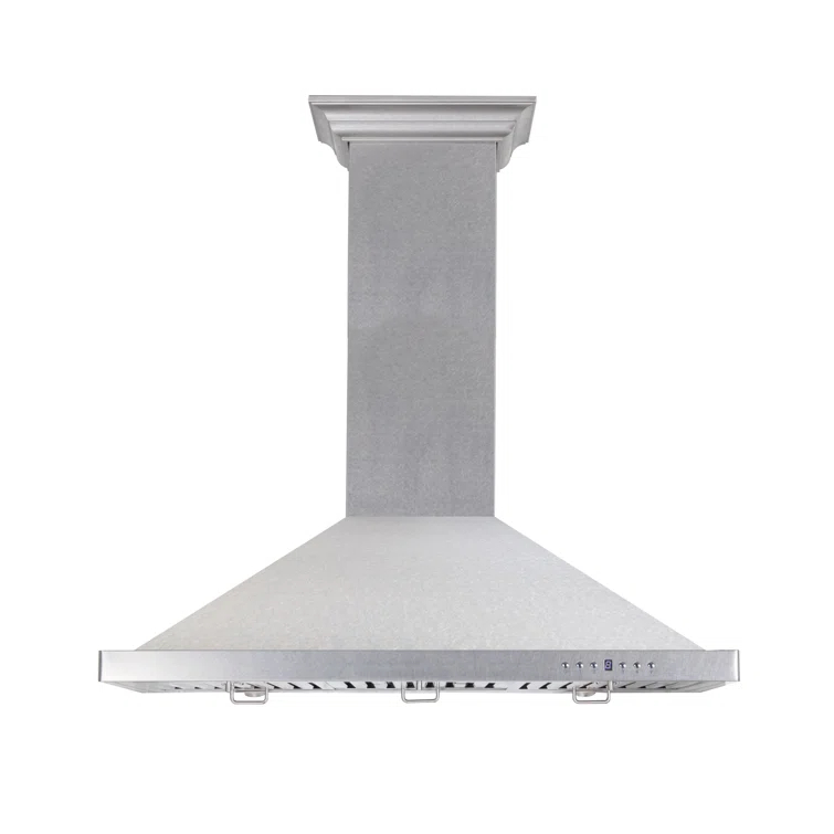 ZLINE ZLINE 36 in. Designer Series Satin Stainless Steel Convertible Vent Wall Mount Range Hood 8KBS-36