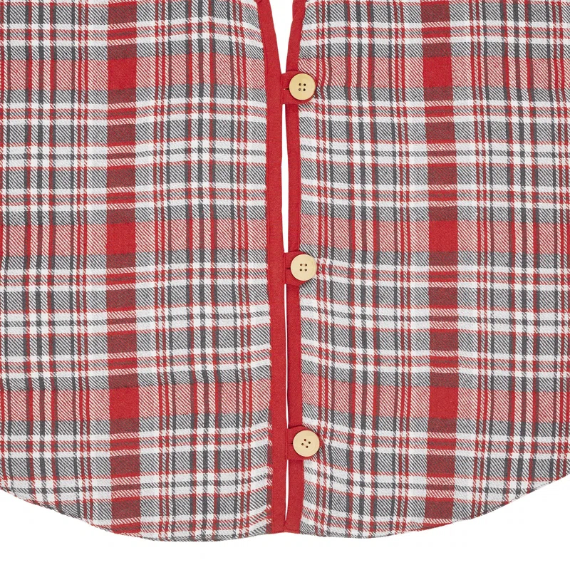 VHC Brands Plaid Cotton Tree Skirt