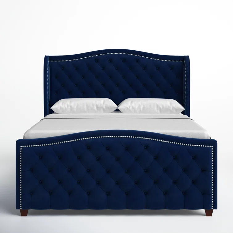 Coleman Upholstered Wingback Bed