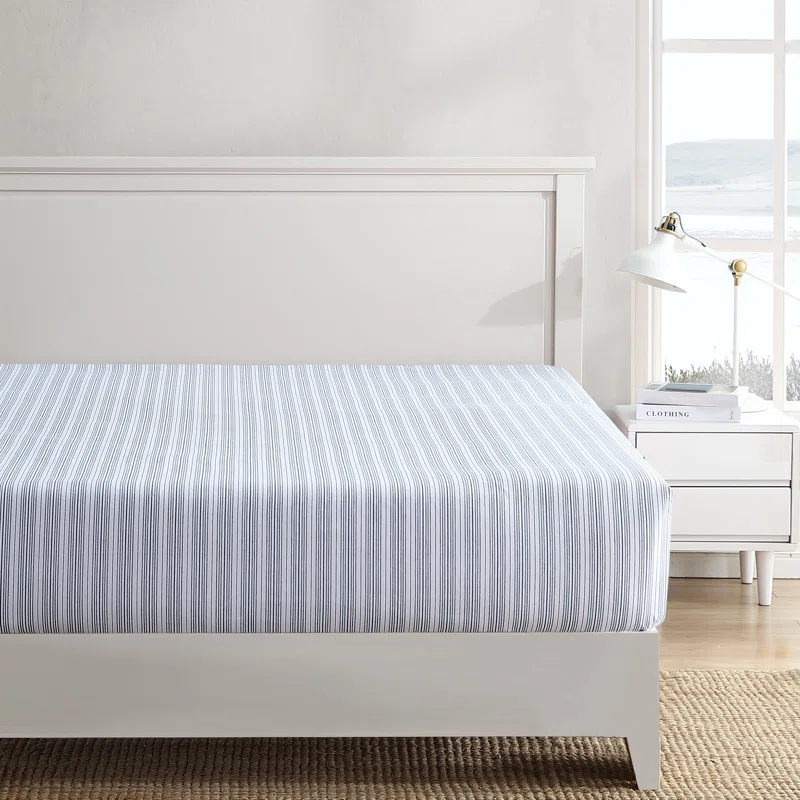 Nautica Nautica Percale Cotton Fully Elastic Fitted Sheet