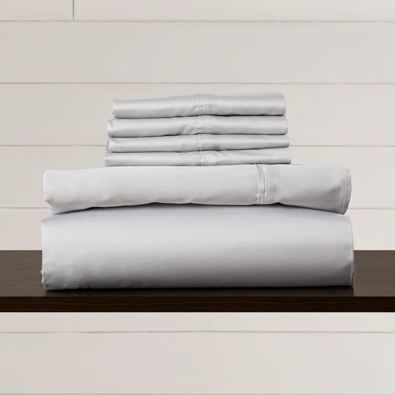 Tribeca Living 600 Thread Count 100% Cotton Sateen Sheet Set