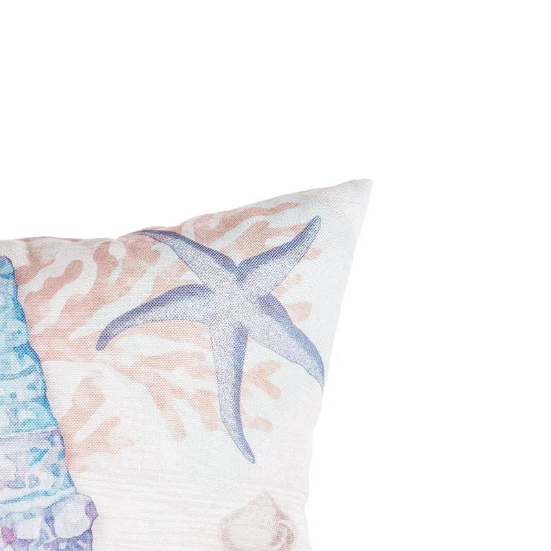 C&F Home Blue Shell Throw Indoor/Outdoor Pillow