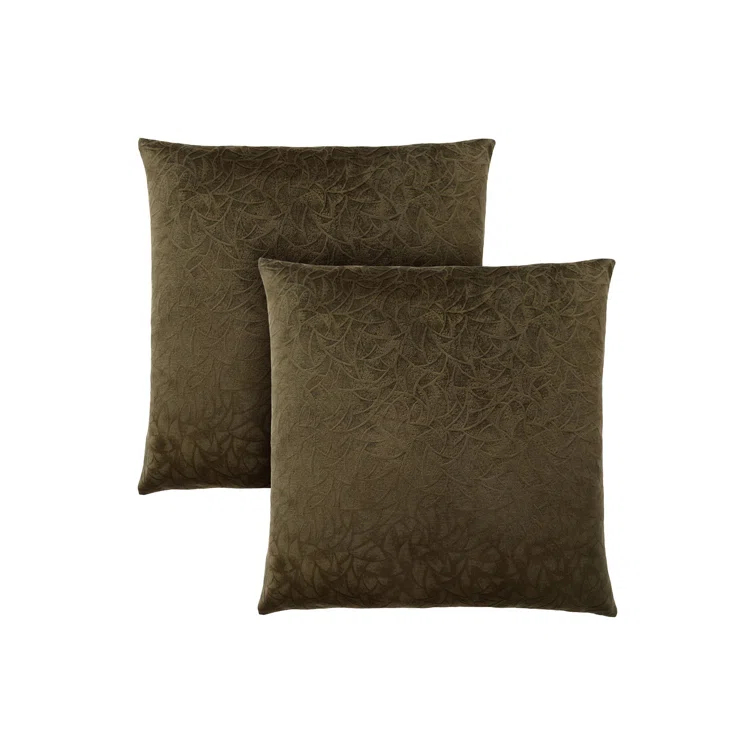 Monarch Specialties Inc. Pillows, Set Of 2, 18 X 18 Square, Insert Included, Accent, Sofa, Couch, Bedroom, Polyester (Set of 2)