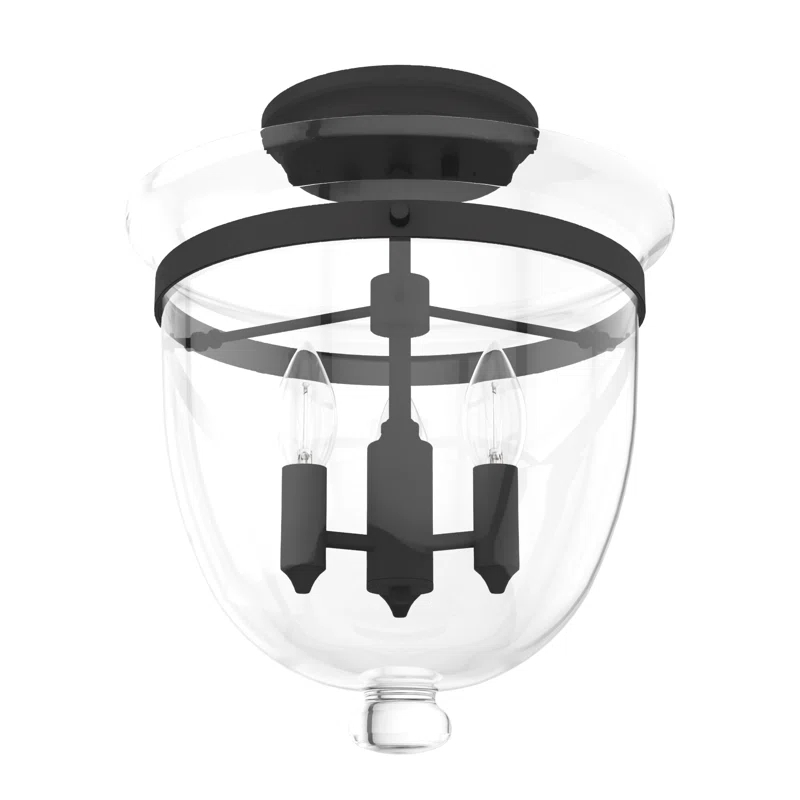 Hunter Fan Belltown 3 - Light 13'' Unique/Statement Urn Semi Flush Mount