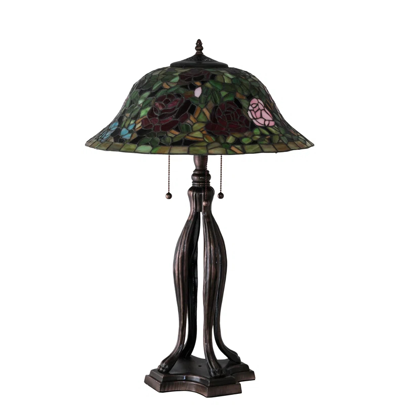 Meyda Lighting Meyda Tiffany & Stained Glass Metal Table Lamp