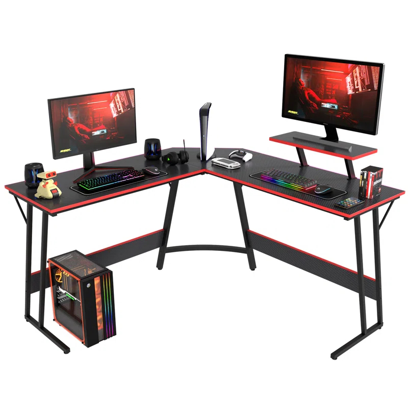 Inbox Zero Jessine L-Shaped Gaming Desk