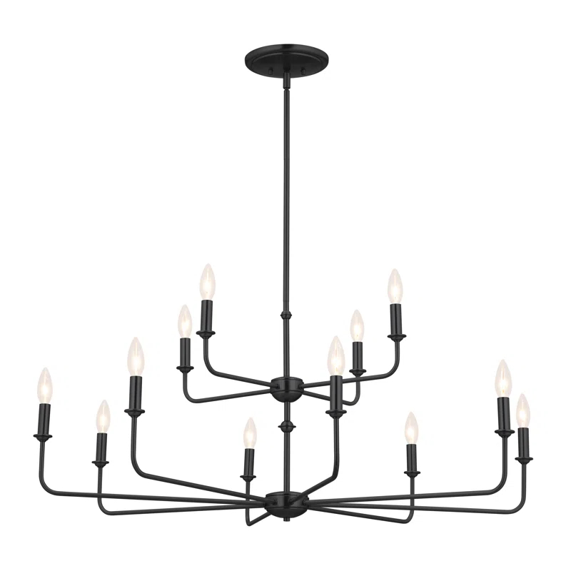 12 - Light Dimmable Classic / Traditional Chandelier