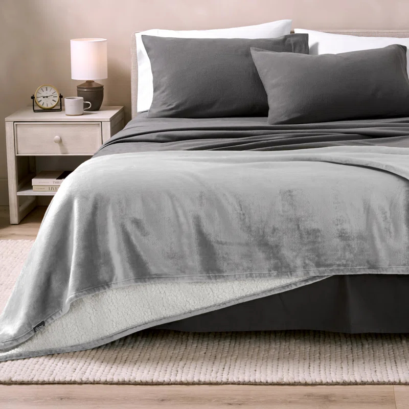 Bare Home Sherpa Fleece Blanket