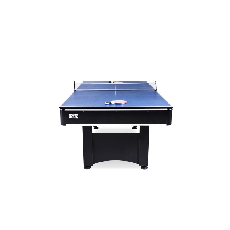 RACK Pool Tables RACK Scorpius 7-Foot Multi Game with Table Tennis Billiard/Pool Table Tennis (Red)