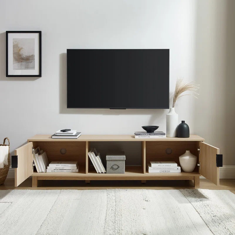 Farmann Reeded 2-Door TV Stand