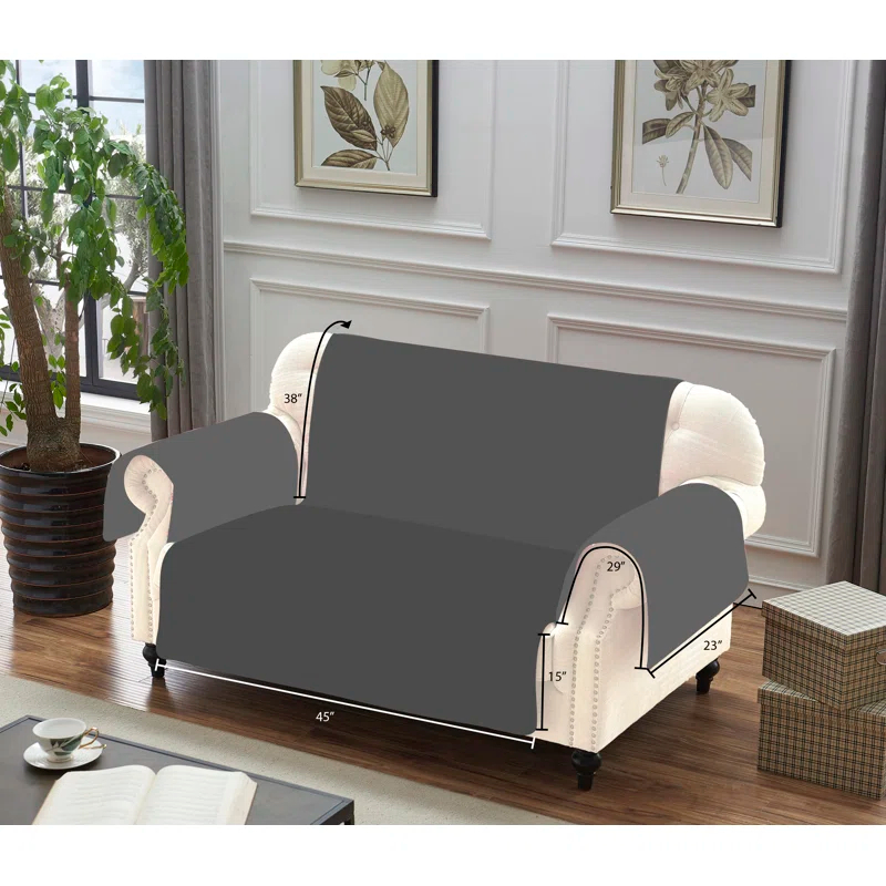 Atlantis Jade Reversible Furniture Slipcover
