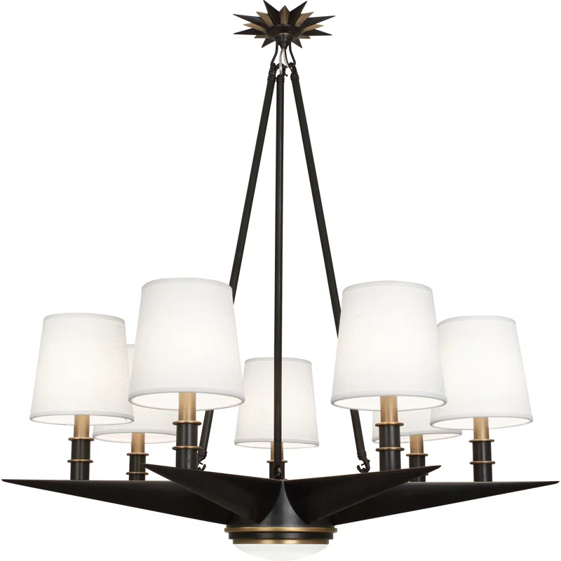Robert Abbey Cosmos 8 - Light Dimmable Geometric Chandelier