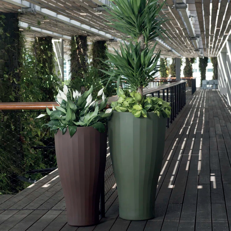 TruDrop Cup Self Watering Tall Planter
