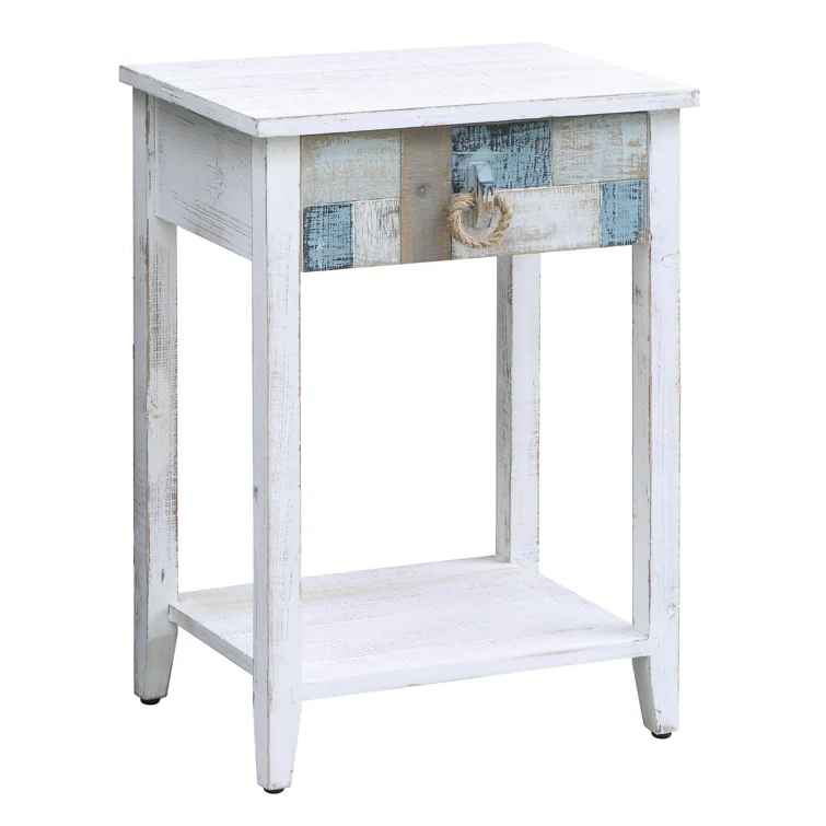 Highland Dunes Harrel Solid Wood End Table with Storage