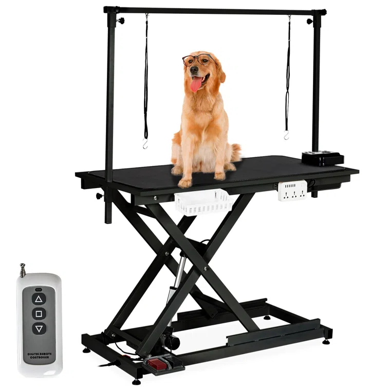 babevy 50'' Electric Dog Grooming Table, Heavy Duty, Height Adjustable Pet Grooming Table | Wayfair