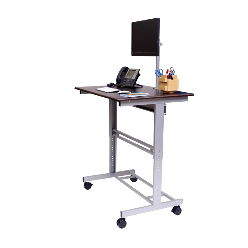 Inbox Zero Zarella Adjustable Metal Base Standing Desk