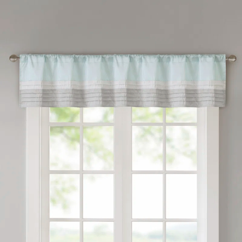 Madison Park Amherst Polyoni Pintuck Window Valance