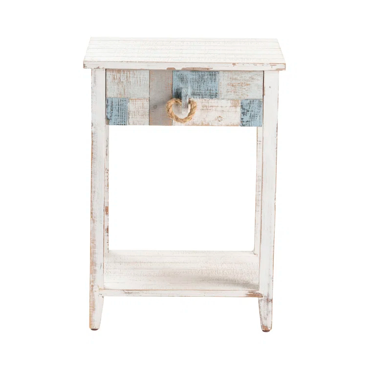 Highland Dunes Harrel Solid Wood End Table with Storage