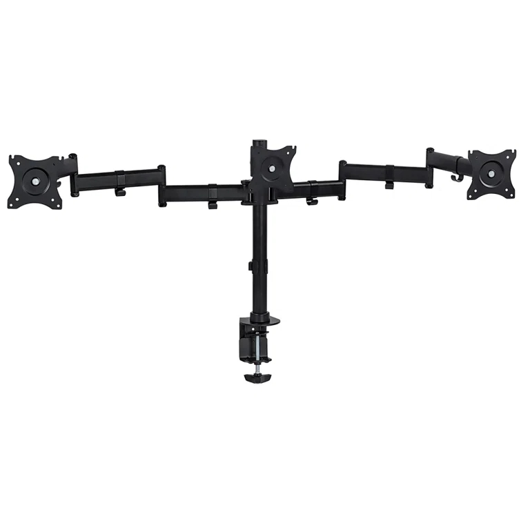 Mount-it Mount-It Full Motion Triple Monitor Mount 3 Screen Desk Stand Fits 13 - 27 in. Computer Monitors