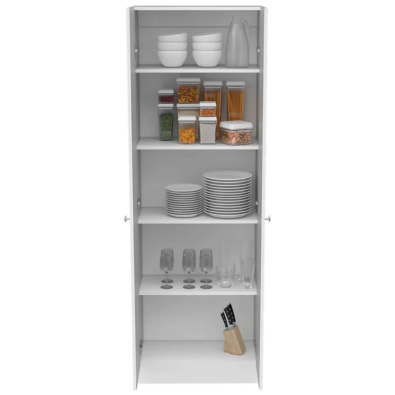 Plymouth 71-inch Multistorage Kitchen Cabinet with 5 Shelves