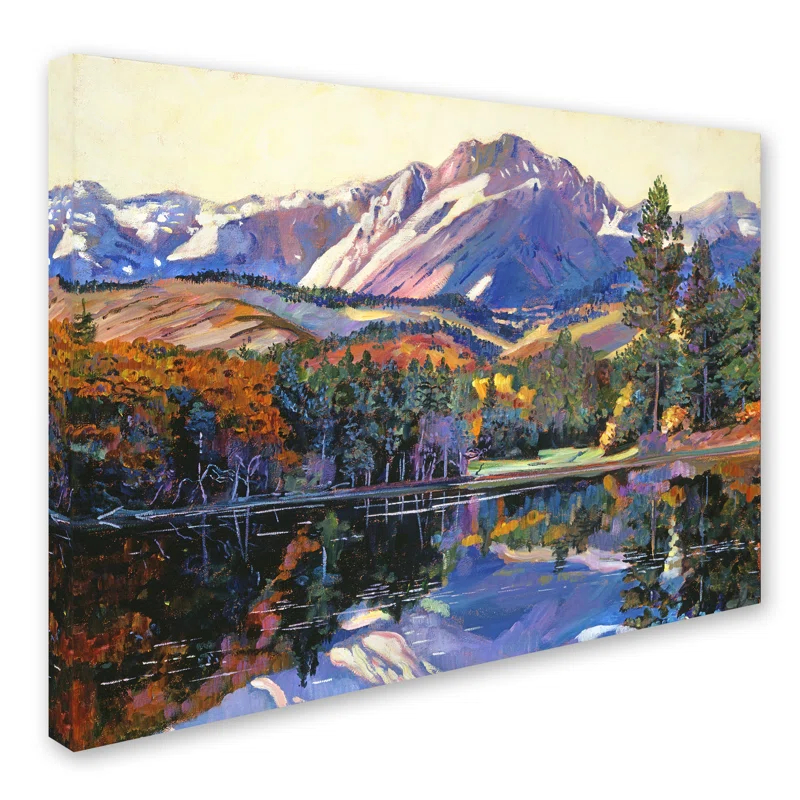 Trademark Fine Art " Painter's Lake " by David Lloyd Glover