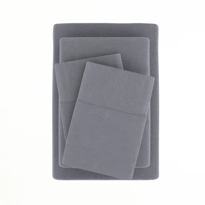 Linen Bamboo-Blend Breathable Luxury Bed Sheet Set