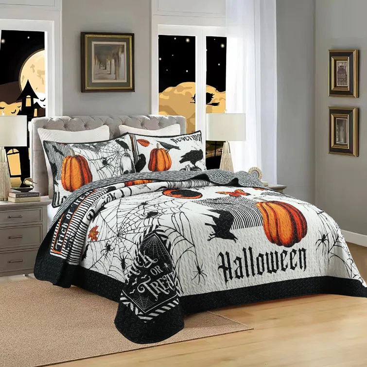 MarCielo ME500 Polyester Quilted Animal Print Quilt Set