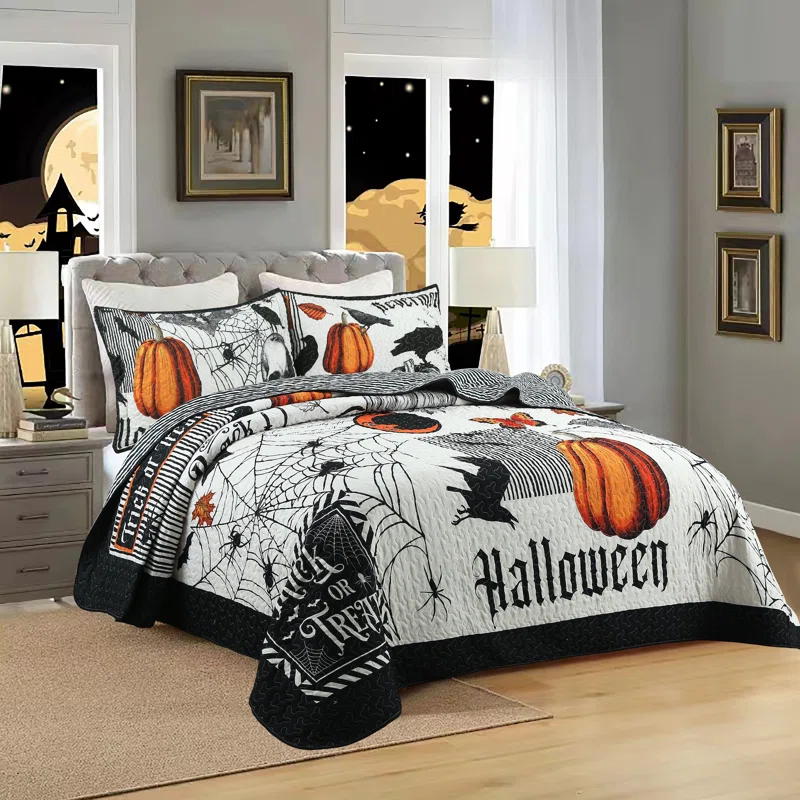 MarCielo ME500 Polyester Quilted Animal Print Quilt Set