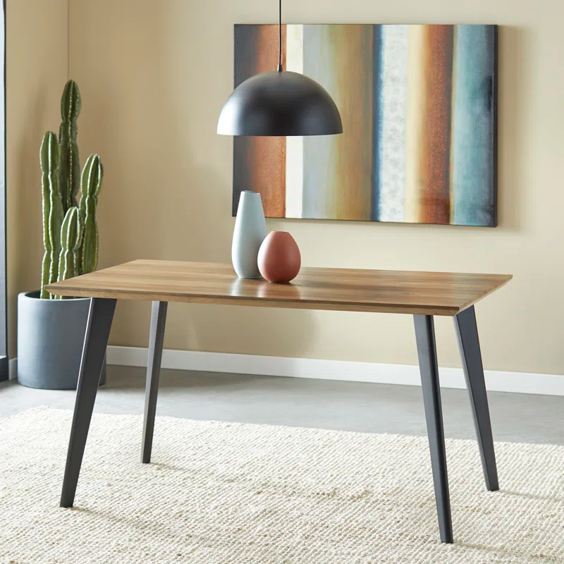 Metal Base Dining Table