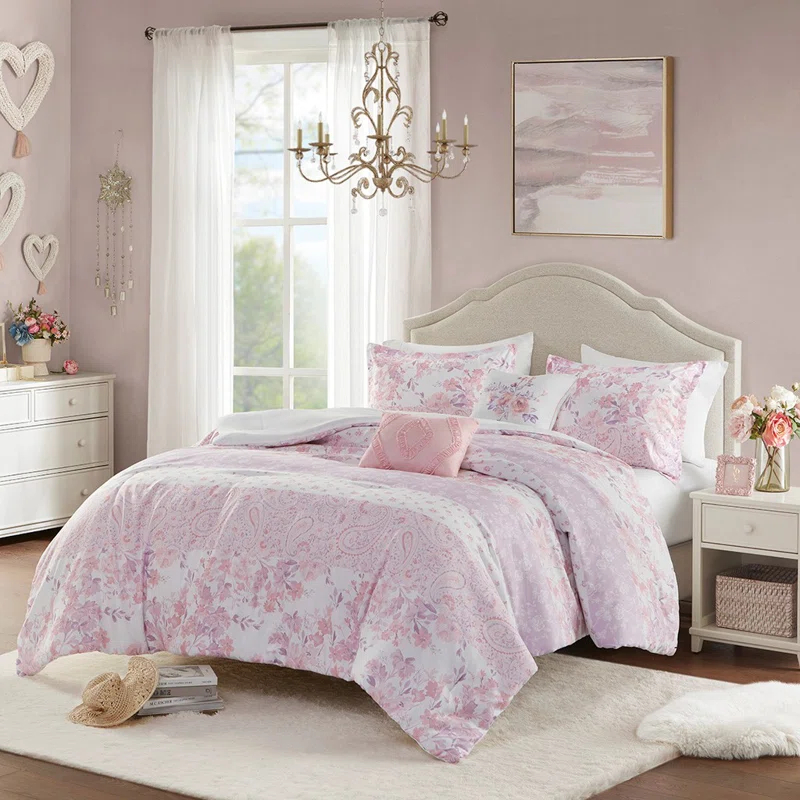 Intelligent Design Floral Paisley Comforter Set