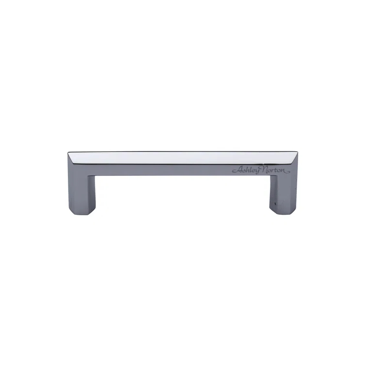 Polished Chrome 4" Center to Center Hex Bar Cabinet Pull