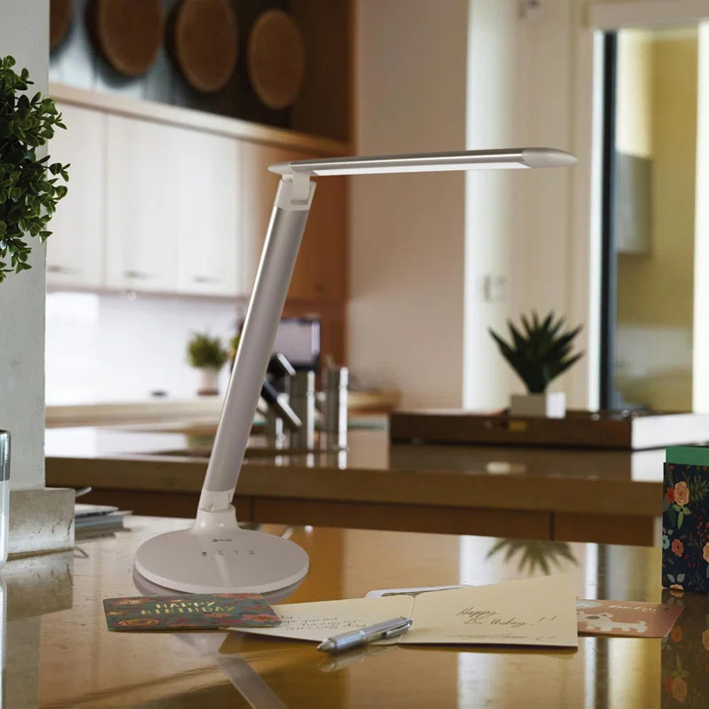 OttLite OttLite Command LED Desk Lamp with Voice Assist - Google Home and Amazon Alexa Compatible, USB