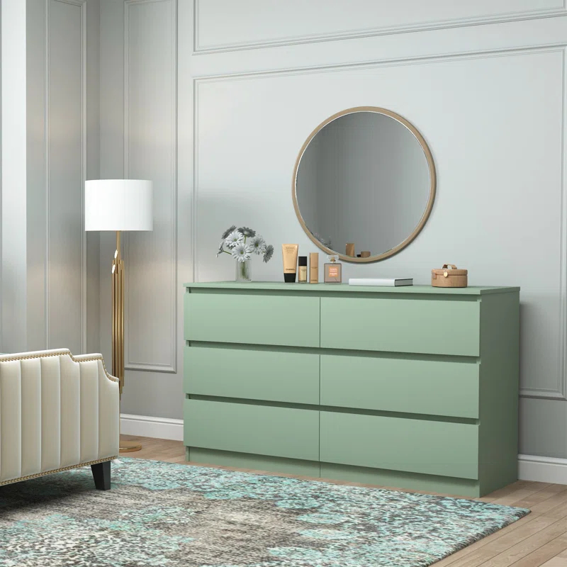 Wade Logan® Bisset 47.25'' W 6 - Drawer Dresser