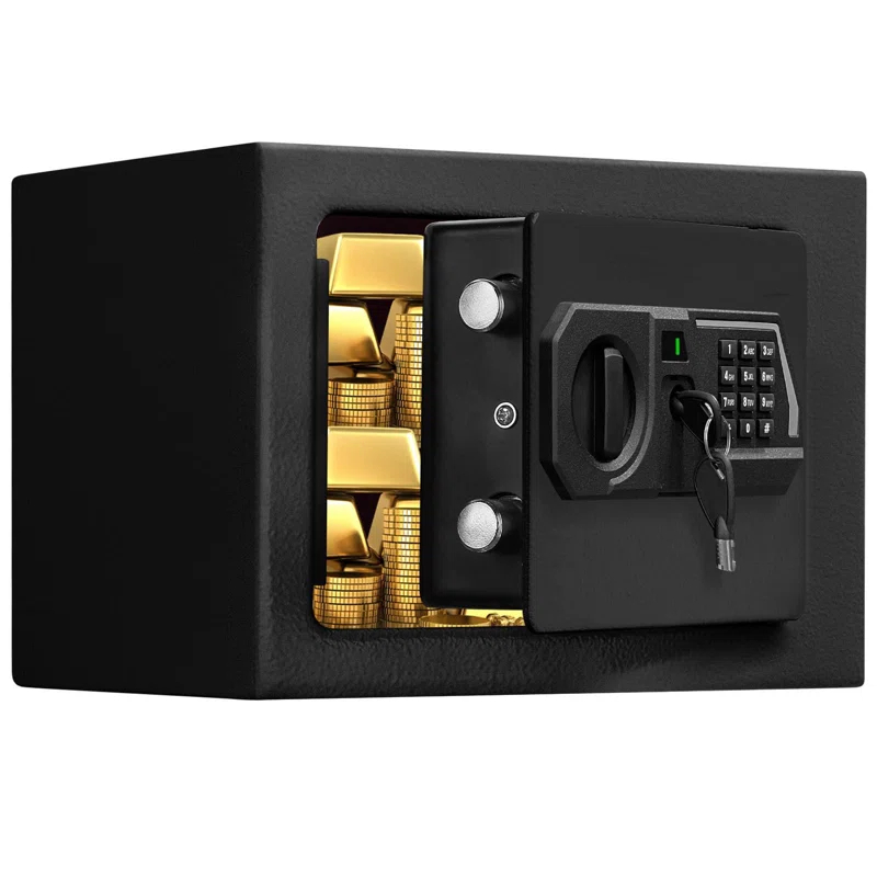 MASTER CRAFT WINDOW AND DOOR Safe Box 0.23 Cubic Feet Electronic Digital Security Box, Keypad Lock Box Cabinet Safes, Solid Alloy Steel Office Hotel Home Safe