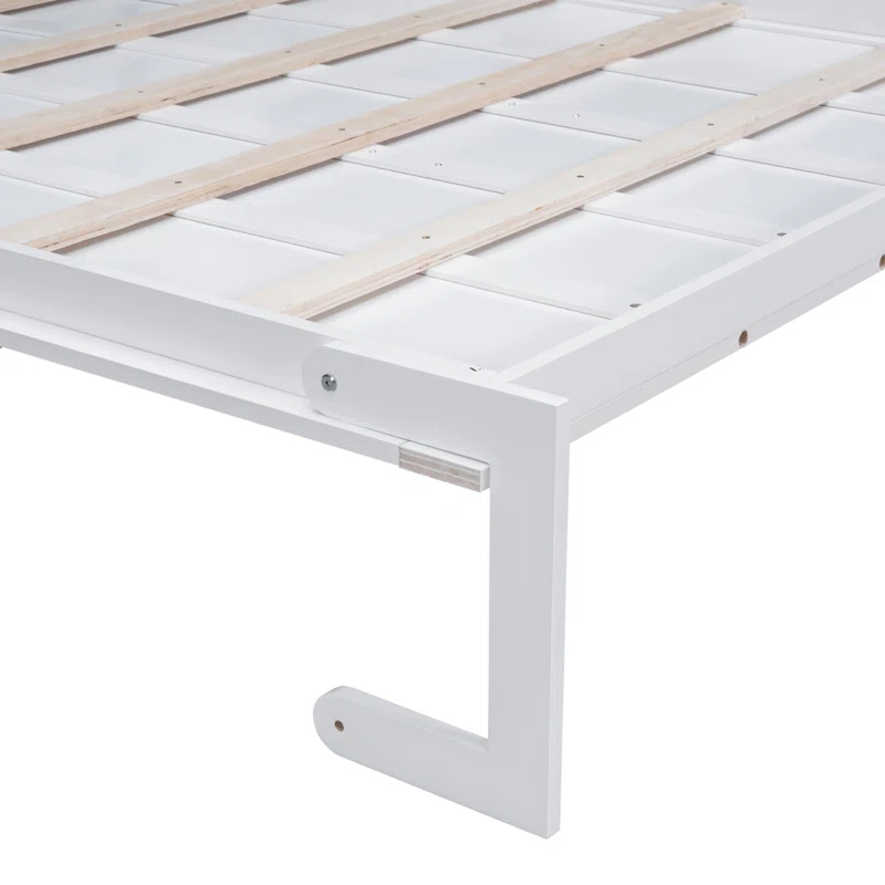 GZMWON Queen Size Murphy Bed Wall Bed With Cushion,White