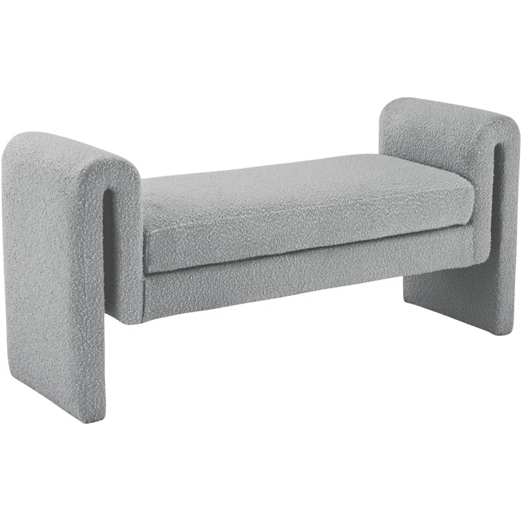 Wrought Studio™ Hiroyasu Upholstered Boucle Bench