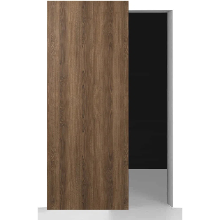 Belldinni Optima Paneled Manufactured Wood Composite Solid Core Interior Sliding Hidden Barn Door Without Base Board With Installation Hardware Kit | Wayfair